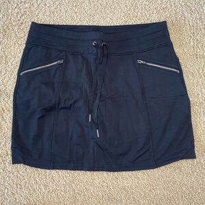 Athleta Black Reflective Relay Skort Running Skirt